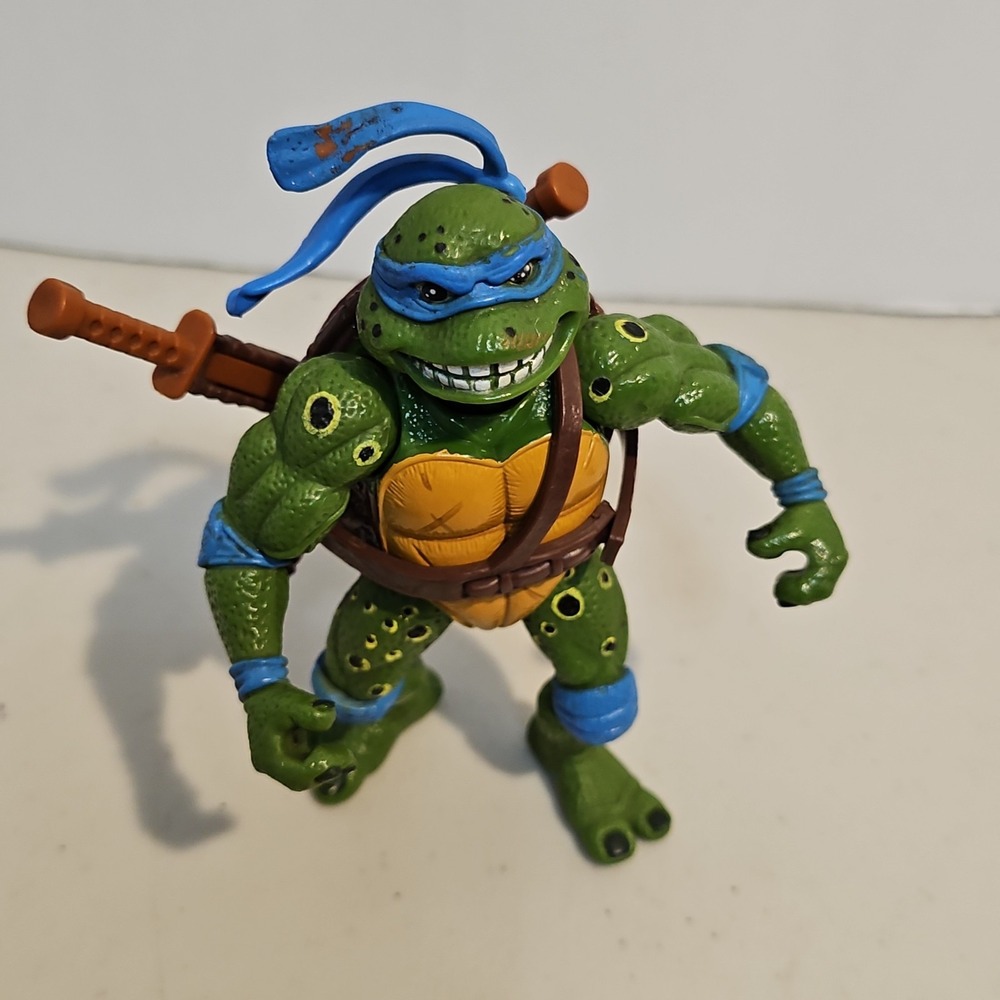 Vintage 1992 TMNT Movie Star Leo Teenage Mutant Ninja Turtles Mirage Studios - Picture 2 of 5